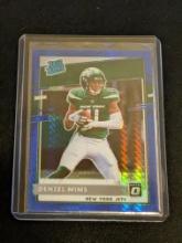 2020 Optic 173 Denzel Mims Rated Rookie Blue Hyper Jets RR Football Card