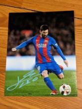 Lionel Messi autographed 8x10 photo with coa