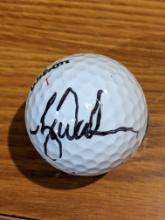 Tiger Woods autographed golf ball with coa