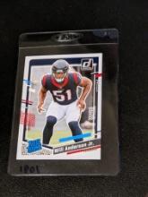 Will Anderson Jr. 2023 Donruss Football #342 Rated Rookie Card