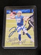 Justin Herbert RC autographed card w/coa