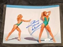 Torrie Wilson autographed 8x10 photo with JSA COA/witnessed