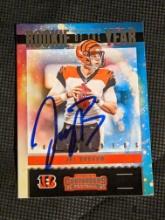 Joe Burrow autographed card w/coa