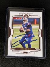 Josh Allen autographed card w/coa