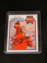 Trevor Lawrence autographed card w/coa