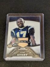 295/569 SP 2008 Bowman Sterling blue foil Swatch Donnie Avery #163 Rookie RC