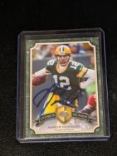 Aaron Rodgers autographed card w/coa