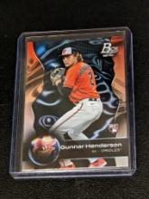 2023 Bowman Platinum #79 Gunnar Henderson RC (Base) Baltimore Orioles