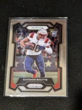 2023 Panini Prizm Football Card Kayshon Boutte #370 RC - New England Patriots