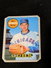 1969 Topps Bill Hands Chicago Cubs Vintage Baseball Card #115
