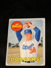 JOE MOELLER 1969 Topps - # 444 - Dodgers Vintage