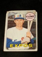 #442 1969 Topps Ty Cline Montreal Expos Vintage Baseball Card
