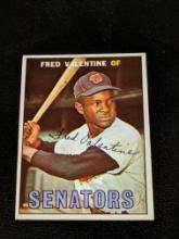 1967 Topps Fred Valentine #64 - Washington Senators - Vintage