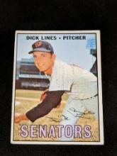 #273 1967 Topps Dick Lines RC Rookie Washington Senators MLB Vintage Baseball