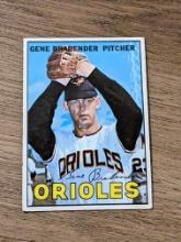 1967 Topps #22 Gene Brabender Mid Grade Vintage Baseball Card Baltimore Orioles