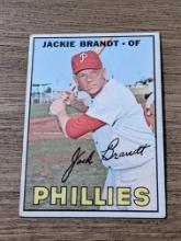 1967 Topps #142 Jackie Brandt Philadelphia Phillies MLB Vintage Baseball Card