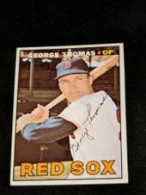 1967 Topps 184 George Thomas Boston Red Sox Vintage Baseball Card