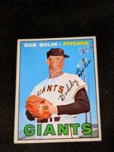 BOB BOLIN (san francisco giants - pitcher) 1967 topps card #252
