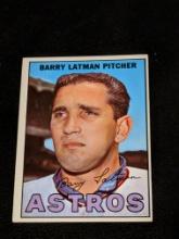 1967 Topps Baseball Barry Latman #28 Houston Astros Vintage MLB Card