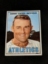 Vintage 1967 Topps #157 Danny Cater Kansas City Athletics Vintage Baseball Card