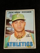 1967 Topps Kansas City Athletics Baseball Card #110 Jack Aker