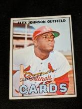 1967 Topps 108 Alex Johnson St. Louis Cardinals Vintage Baseball Card