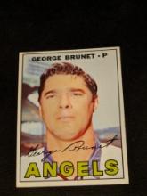1967 Topps #122 George Brunet California Angels MLB Vintage Baseball Card