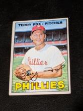 1967 Topps Baseball Terry Fox #181 Philadelphia Phillies Vintage MLB Card