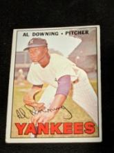 1967 Topps Baseball Al Downing #308 New York Yankees Vintage MLB Card