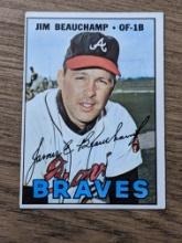 Vintage1967 Topps Baseball Card #307 Jim Beauchamp Atlanta Braves