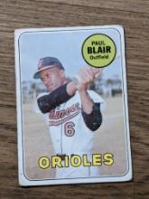 1969 Topps Paul Blair #506 Vintage Baseball Baltimore Orioles