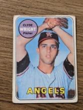 1969 Topps #583 Clyde Wright California Angels Vintage Baseball Card