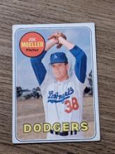 VINTAGE JOE MOELLER #444 LOS ANGELES DODGERS - 1969 TOPPS MLB BASEBALL
