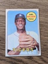 1969 Topps #525 Earl Wilson Vintage Detroit Tigers Baseball Card