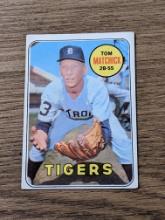 1969 Topps #344 Tom Matchick Detroit Tigers Vintage Baseball