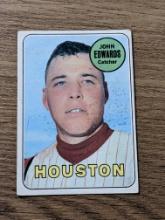 1969 Topps #186 John Edwards Houston Astros Vintage Baseball Card