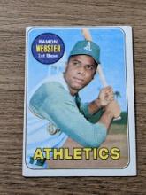 Vintage 1969 Topps #618 Ramon Webster Oakland Athletics MLB Vintage Baseball Card