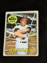 1969 Topps #113 Dave May Vintage Baltimore Orioles Baseball Card