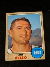 1968 Topps Baseball Card #511 Bill Kelso Cincinnati Reds