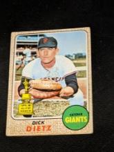 1968 Topps Baseball #104 Dick Dietz