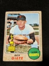 1968 Topps Baseball #104 Dick Dietz