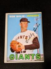 1967 Topps #252 Bob Bolin Mid Grade Vintage Baseball Card San Francisco Giants