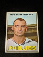 1967 Topps Baseball Bob Buhl #68 Philadelphia Phillies Vintage MLB Card