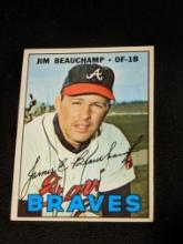1967 Topps Baseball Card #307 Jim Beauchamp Atlanta Braves