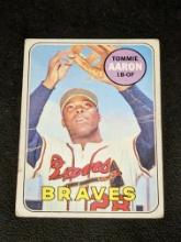 1969 Topps Tommie Aaron Vintage Atlanta Braves Baseball Card #128