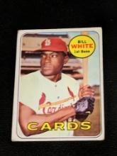 1969 Topps #588 Bill White Vintage St. Louis Cardinals Baseball Card