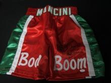 Ray Mancini Signed Boxing Shorts JSA COA