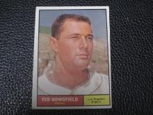 1961 TOPPS #216 TED BOWSFIELD ANGELS VINTAGE