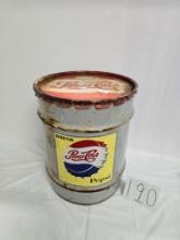 10 Gallon Can Pepsi Syrup Empty Saxton Pa Bottling Co Good Condition