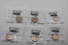 Six Uncirculated Sealed Quarters